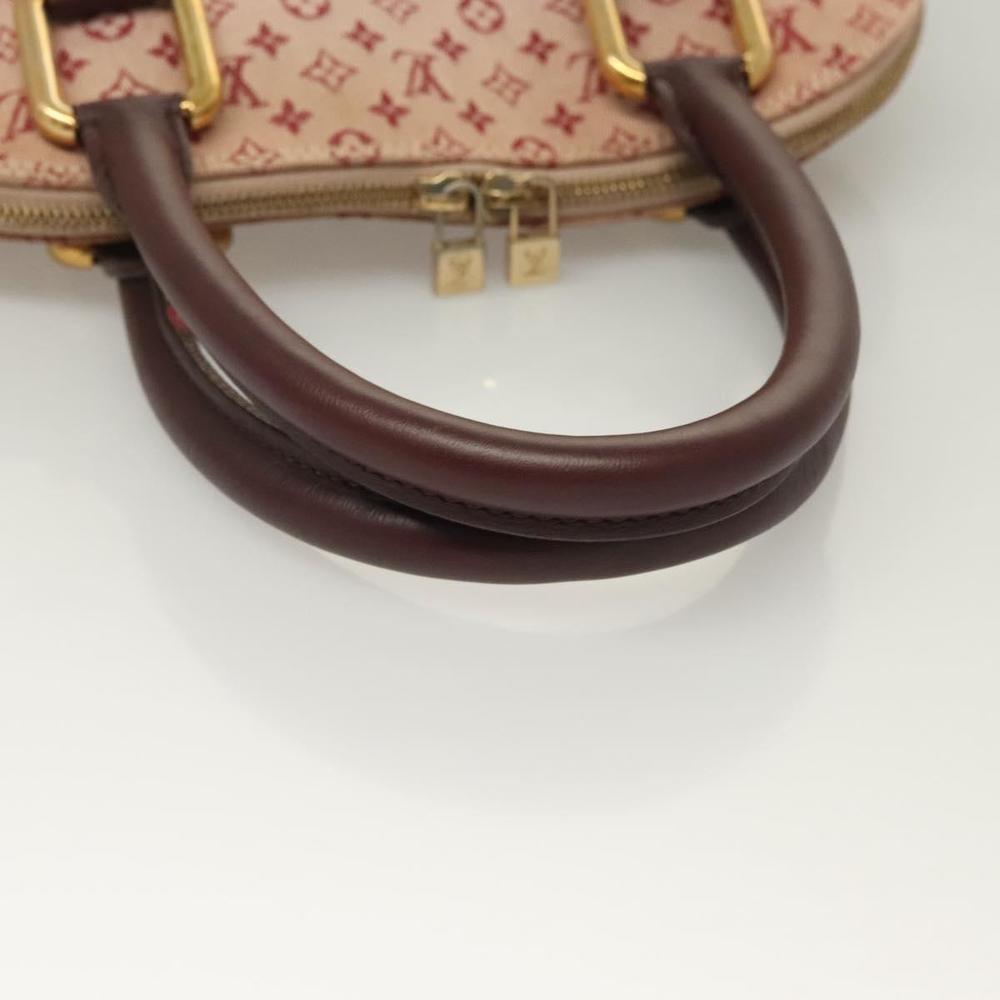 LOUIS VUITTON Monogram Mini Alma Haut Hand Bag Red M92204 LV Auth 129888 - Picture 7 of 16